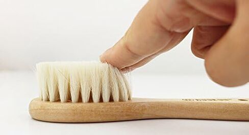 Haakaa Wooden Baby Hairbrush with Natural Goat Wool Bristles 1 pk in Saudi Arabia