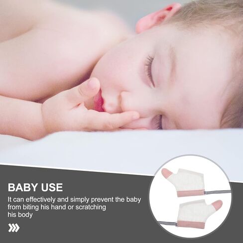 Healifty Infant 2 أزواج قفازات مضادة للعض، مصحح إدمان اليد للأطفال، قفازات توقف عن المص، قفازات للأطفال الصغار، قفازات للمراهقين، أشياء للمراهقين in Kuwait
