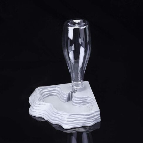 Scicalife Reptile Water Feeder - Automatic Water Dispenser Waterer Feeding Accessories for Turtle Frog Bearded Dragons Lizards Geckos for Terrarium Tank (Grey) in Kuwait