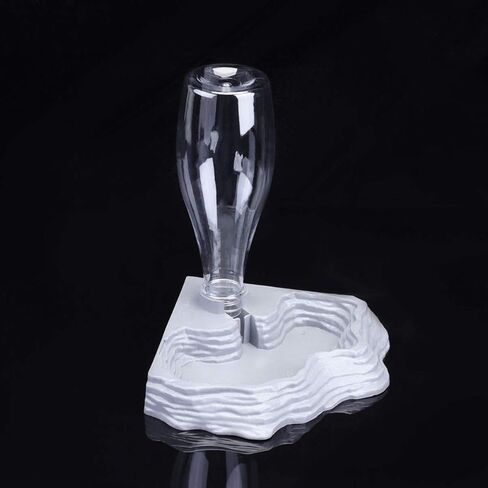 Scicalife Reptile Water Feeder - Automatic Water Dispenser Waterer Feeding Accessories for Turtle Frog Bearded Dragons Lizards Geckos for Terrarium Tank (Grey) in Kuwait