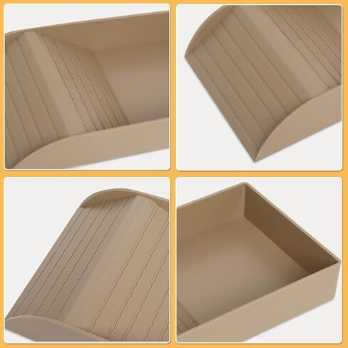 Reptile Feeding Dish with Ramp and Basking Platform Turtle Food Water Bowl Amphibians Habitat Horned Frogs Lizards Fit for Bath, Included 1PC Forcep in Kuwait