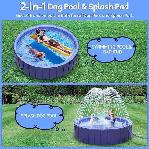 Pawtners Foldable Dog Splash Pool in Kuwait