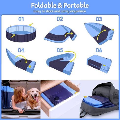 Pawtners Foldable Dog Splash Pool in Kuwait