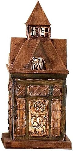 مجموعة من 3 فوانيس شموع زجاجية ومعدنية - منازل معمارية اوروبية كلاسيكية in Kuwait