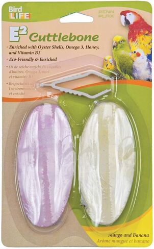 Penn Plax E2 Mango & Banana Cuttlebones, Pack Of 2 Cuttlebones, BA656 in Saudi Arabia