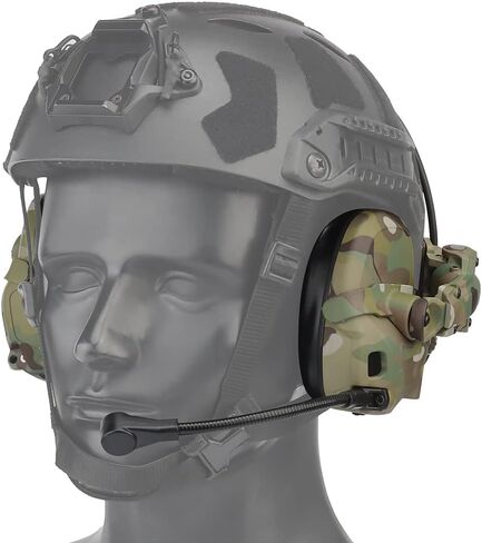 Tactical Headset Hunting Shooting Noise Reduction Headset for OPS Core ARC and Wendy M-LOK Helmet Head Mounted 2 in 1 GEN 6 in Saudi Arabia