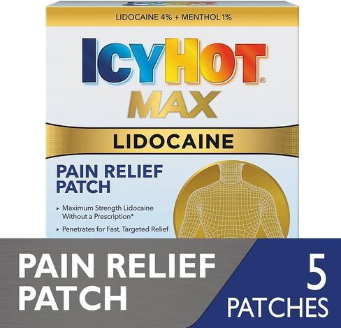 Icy Hot Lidocaine Patch Plus Menthol 5 ea (Pack of 3) in Saudi Arabia