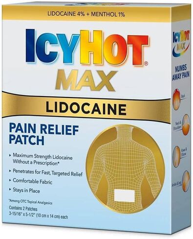 Icy Hot Lidocaine Patch Plus Menthol 5 ea (Pack of 3) in Saudi Arabia
