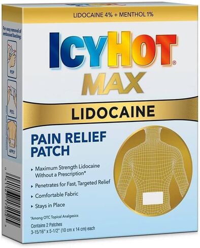 Icy Hot Lidocaine Patch Plus Menthol 5 ea (Pack of 3) in Saudi Arabia