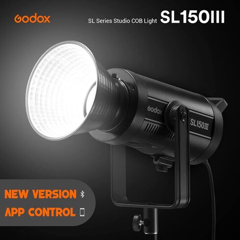 Godox SL150WIII,SL150W III SL-150WIII (SL150WII Upgraded) 160W 5600±200K Bowens Mount CRI 96 TLCI 97 Daylight Balanced LED Continuous Video Light,Ultra Silent LED Photography Light with 8 FX Effect in Saudi Arabia