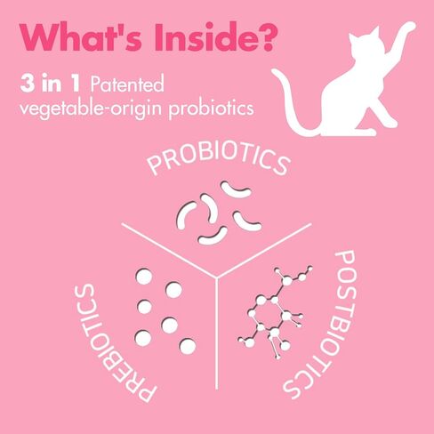 Lacto Pet, Vegetable Cat Probiotics Powder and Digestive Enzymes - Pollock Flavor, Probiotics and Prebiotics, Helps Maintain Gut Health, Supports Digestion, Immunity & Overall Health, 2.1oz. in Saudi Arabia