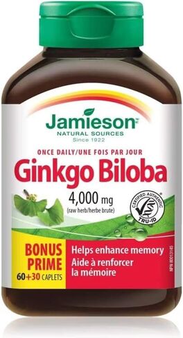 Jamieson Ginkgo Biloba 80mg 60+30 Caplets in Saudi Arabia