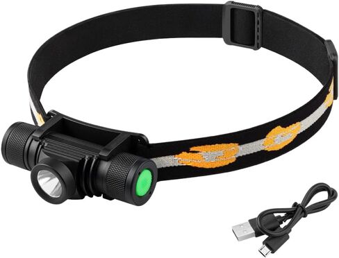TANSOREN LED Headlamp Flashlight Zoom able USB Rechargeable Waterproof in Kuwait