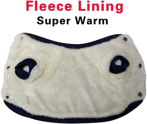 Fleece Lined Dog Coat with Detachable Hood and Detachable Hind Legs,Warm Puppy Jacket in Winter(Red M) in Saudi Arabia