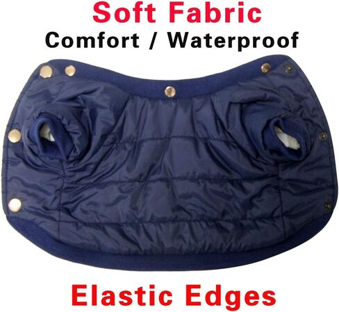 Fleece Lined Dog Coat with Detachable Hood and Detachable Hind Legs,Warm Puppy Jacket in Winter(Red M) in Saudi Arabia