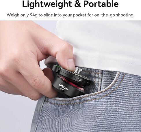 قاعدة تسوية صغيرة لرأس حامل ثلاثي القوائم - ULANZI TT37 إمالة مستوى الفقاعات ± 8 درجات ملحقات معدات الفيديو لكاميرا رأس الفيديو السائل ذات الرأس الكروي DSLR in Kuwait