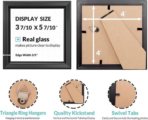 إطارات صور LaVie Home مقاس 8 × 10 (6 عبوات، ذهبي) إطار صور بتصميم بسيط مع زجاج عالي الدقة للتركيب على الحائط وعرض سطح الطاولة، مجموعة من 6 مجموعات كلاسيكية in Kuwait
