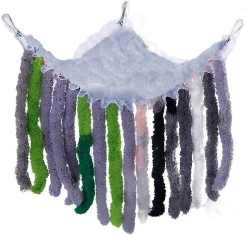 neolun قفص ركن الأرجوحة خنزير غينيا مخبأ الحيوانات الصغيرة الزاوية الصوف مخبأ للأرانب القنفذ الأرنب السنجاب النمس مع الدانتيل مطوي التشذيب (رمادي) in Kuwait