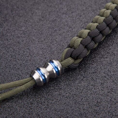 TI-EDC خرز حبل باراكورد من التيتانيوم متوافق مع 550 سوار باراكورد سلسلة مفاتيح قصيرة DIY ملحقات EDC صنع لوازم حزمة من 2 in Kuwait