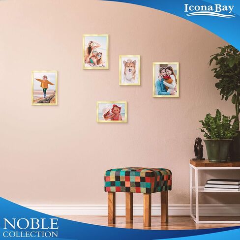 إطارات الشهادات Icona Bay مقاس 8.5 × 11 (أسود، 6 عبوات)، مجموعة إطارات المستندات الاحترافية الحديثة، مجموعة نوبل in Saudi Arabia
