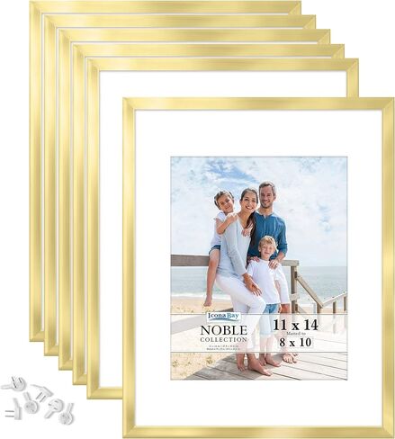 إطارات الشهادات Icona Bay مقاس 8.5 × 11 (أسود، 6 عبوات)، مجموعة إطارات المستندات الاحترافية الحديثة، مجموعة نوبل in Saudi Arabia