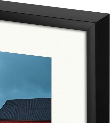 Golden State Art، إطار معدني بإطار دبلوم 11x14 للمستندات والشهادات مقاس 8.5x11، إطار صورة من الألومنيوم مع زجاج حقيقي لعرض الحائط، أسود in Kuwait