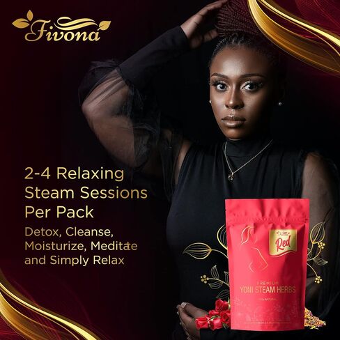 FIVONA Set of 3 Yoni Steaming Herbal Blends for V Steam - Natural Herbal Mix - 100% Pure Organic Blend – V Detox, Cleansing, PH Balance for Women - Revitalizing & Rejuvenating Care - 6 to 12 Sessions in Kuwait