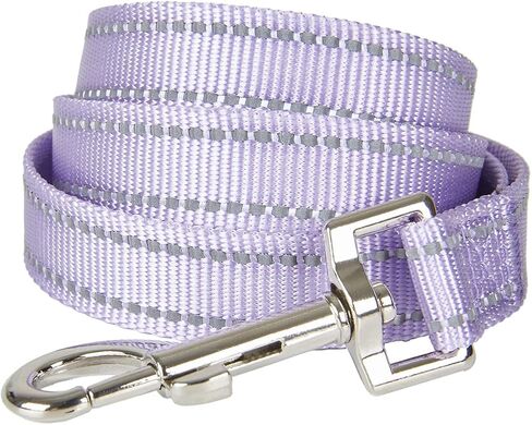 Reflective Nylon Dog Collar with Breathable Neoprene Padding,Adjustable for Small Dogs.(9.8"-15",Lilac Purple) in Saudi Arabia