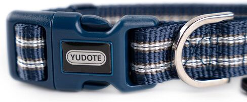 Reflective Nylon Dog Collar with Breathable Neoprene Padding,Adjustable for Small Dogs.(9.8"-15",Lilac Purple) in Kuwait