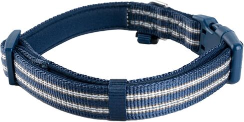 Reflective Nylon Dog Collar with Breathable Neoprene Padding,Adjustable for Small Dogs.(9.8"-15",Lilac Purple) in Kuwait