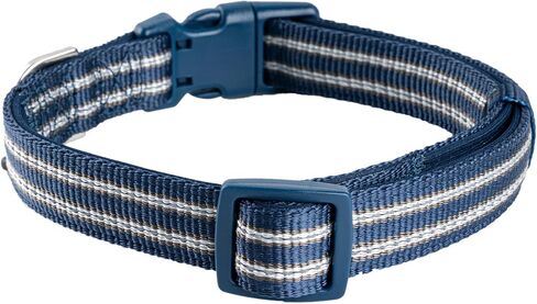 Reflective Nylon Dog Collar with Breathable Neoprene Padding,Adjustable for Small Dogs.(9.8"-15",Lilac Purple) in Kuwait