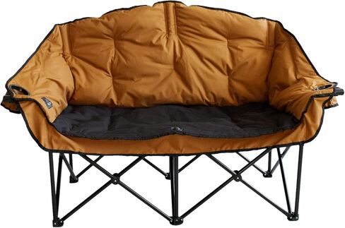 Kuma Outdoor Gear Bear Buddy/Double Chair with Carry Bag, Ultimate Portable Luxury Outdoor Double Camping Chair for Glamping, Sports & Outdoor Adventures (Sierra/Black) in Kuwait