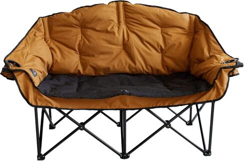 Kuma Outdoor Gear Bear Buddy/Double Chair with Carry Bag, Ultimate Portable Luxury Outdoor Double Camping Chair for Glamping, Sports & Outdoor Adventures (Sierra/Black) in Kuwait