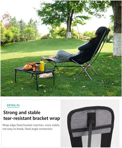 كرسي تخييم عالمي بمسند للقدم، مسند قدم قابل للربط، كرسي تخييم، مسند قدم محمول قابل للسحب in Kuwait