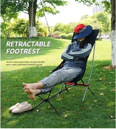 كرسي تخييم عالمي بمسند للقدم، مسند قدم قابل للربط، كرسي تخييم، مسند قدم محمول قابل للسحب in Kuwait