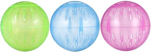POPETPOP Hamster Run Exercise Ball - 3PCS Hamster Mini Run Ball - Hamster Exercise Ball Plaything Roll Ball Toy for Cage in Kuwait