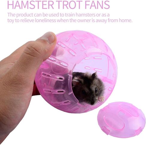 POPETPOP Hamster Run Exercise Ball - 3PCS Hamster Mini Run Ball - Hamster Exercise Ball Plaything Roll Ball Toy for Cage in Kuwait