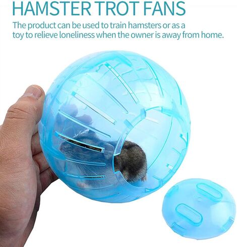 POPETPOP Hamster Run Exercise Ball - 3PCS Hamster Mini Run Ball - Hamster Exercise Ball Plaything Roll Ball Toy for Cage in Kuwait