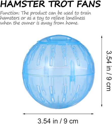 POPETPOP Hamster Run Exercise Ball - 3PCS Hamster Mini Run Ball - Hamster Exercise Ball Plaything Roll Ball Toy for Cage in Kuwait