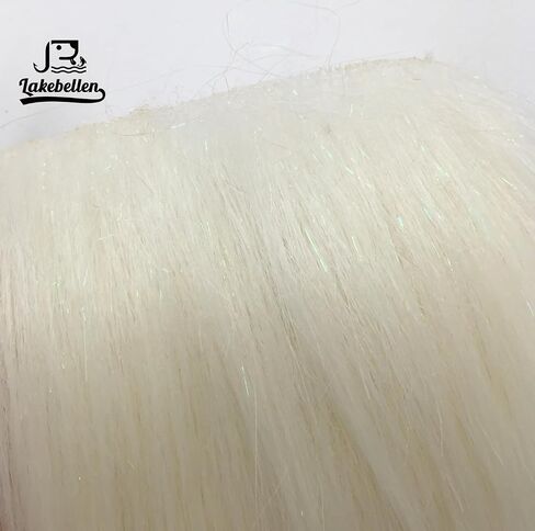 Lakebellen Streamer Fur Faux Bucktail Hair for Fly Tying Artificial Craft Fur Long Strand Bass Jigs Fly Fishing Tying Materials 3 PCS 3 Colors in Saudi Arabia