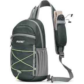 G4Free Sling Bag Backpack RFID Blocking Crossbody with Front Pocket Hiking Daypack Outdoor Chest Bag for Women Men