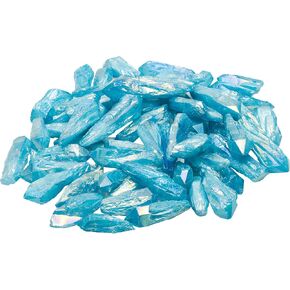 Rockcloud Colorful Irregular Titanium Coated Quartz Crystal Points Rough Stone Sticks Undrilled Loose Beads for Jewerly Making and Home Decoration, 1 lb in Kuwait