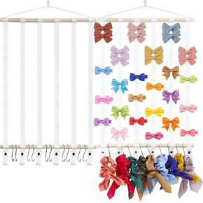 الينمو حامل ربطة شعر للبنات الصغيرات، علاقة فيونكة لاكسسوارات شعر البنات الصغيرات، حامل شريط راس ديكور معلق على الحائط، منظم القوس لغرفة البنات الصغيرات، الحضانة، هدية زينة in Kuwait