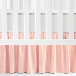 Lush Decor Ruffle Crib Skirt, 16" Drop, Gray
