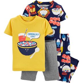Carter's 4-Piece Toddler and Baby Boy's Snug fit Cotton Pajamas (Cerealsly Cool in Kuwait
