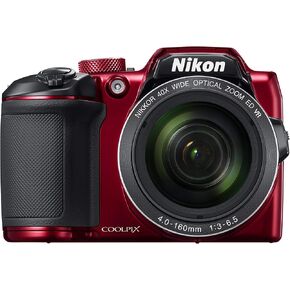 Nikon COOLPIX B500 16MP Digital Camera with 3 Inch TFT LCD Screen Nikkor Lens With 40x optical zoom wifi, Red (Certified Refurbished) in Kuwait