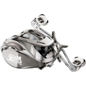 HAUT TON MATEL Master Advanced Version Baitcaster reels,6.2:1Gear Ratio,5+1Ball Bearing,Bait clickers,12Lb Drag System Fishing Reels,for Saltwater,Freshwater.
