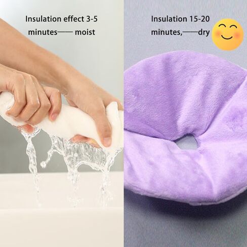 2pcs Breast Therapy Pads, Breast Cold Hot Gel Bead Packs with Nursing Pads and Plush Cloth Cover, Relieve Breast Pain Swelling Boost Milk Production，Reusable Freezable Microwavable ice Pack in Kuwait