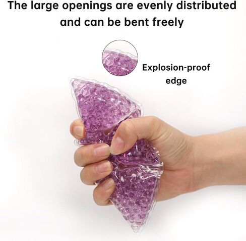 2pcs Breast Therapy Pads, Breast Cold Hot Gel Bead Packs with Nursing Pads and Plush Cloth Cover, Relieve Breast Pain Swelling Boost Milk Production，Reusable Freezable Microwavable ice Pack in Kuwait