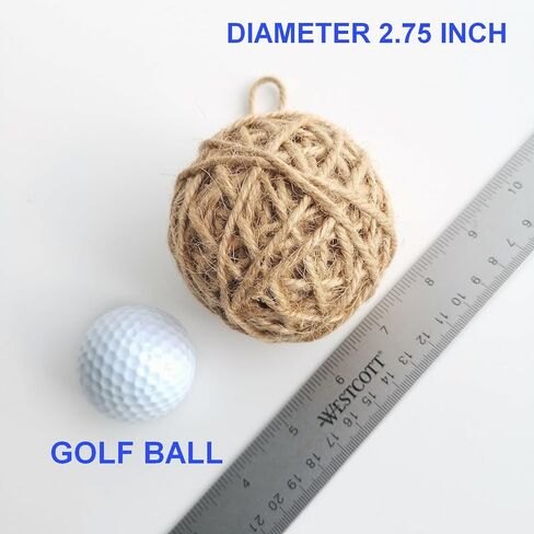 6 قطع من الكرات الزخرفية من Elkpruu للأوعية المركزية من زخارف عيد الميلاد، زينة معلقة لشجرة عيد الميلاد في المزرعة، كرة غزل ريفية لحشو المزهريات لحفلات العطلات في الهواء الطلق in Kuwait